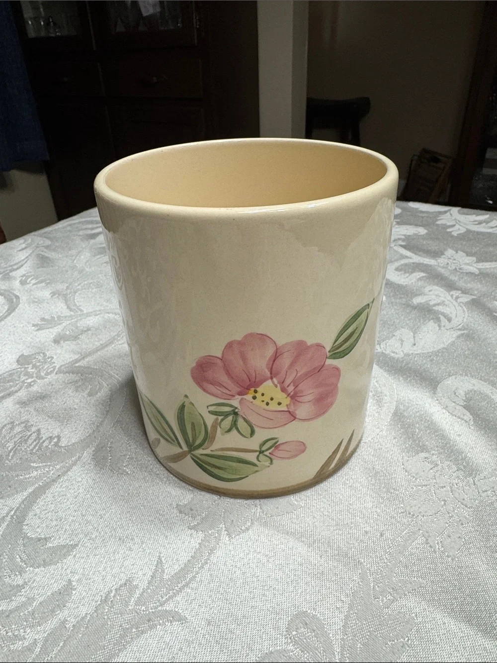Franciscan Desert Rose ceramic vase.